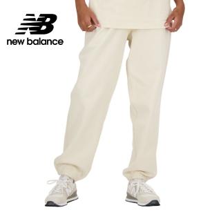 【NEW BALANCE】NB 刺繡NB鬆緊抽繩棉質長褲 AWP41513LIN 女性 杏色(亞版 版型正常)