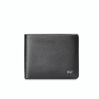 【BRAUN BUFFEL 德國小金牛】台灣總代理 波索-A 8卡男夾-黑色(BF519-313-BK)