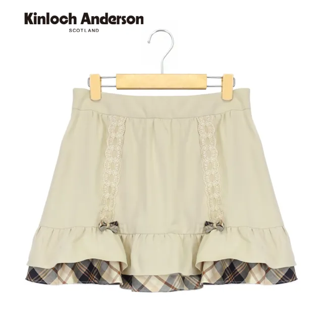 【Kinloch Anderson】蕾絲拼接蝴蝶結短裙 金安德森女裝(KA0555405)