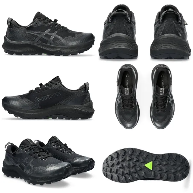 【asics 亞瑟士】GEL-TRABUCO 12 GTX 女款 越野 慢跑鞋 防水(1012B607-001-002 黑紫 黑 健行 GORE-TEX)