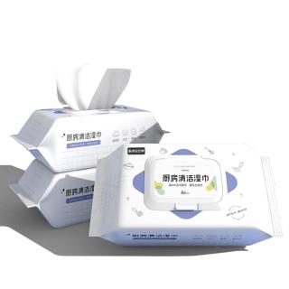 【HH】大包裝升級加厚款廚房濕紙巾 去油汙抹布(廚房清潔 拋棄式濕巾 3包240抽)