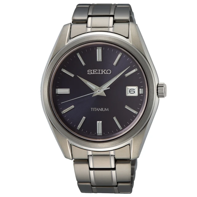 SEIKO 精工SEIKO 精工 CS系列 鈦金屬 日系簡約腕錶 女王節(SUR373P1/6N52-00B0V)