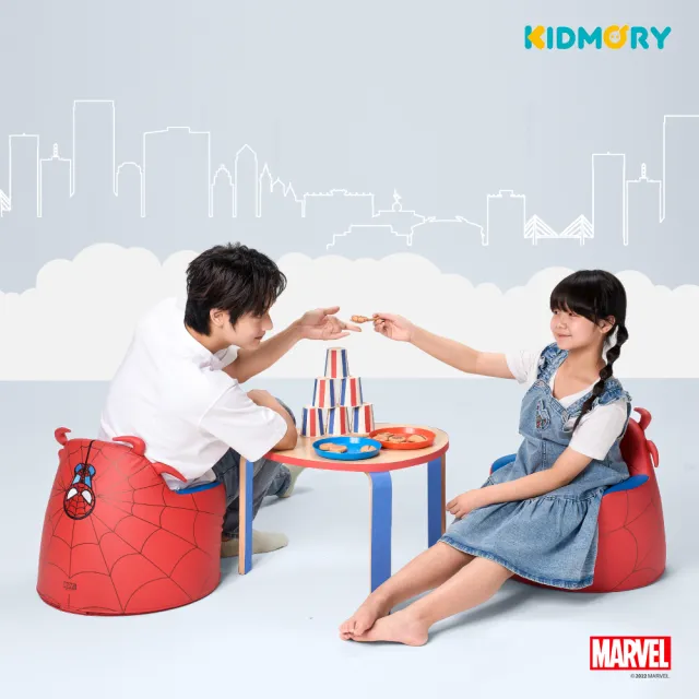 【KIDMORY】蜘蛛人限定款兒童沙發(小沙發 兒童椅 休閒椅 學習椅 寶寶椅KM-582-RD)