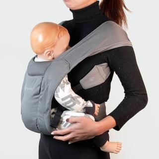 【Ergobaby】環抱二式新生嬰兒背帶 親子良品(洗水黑)