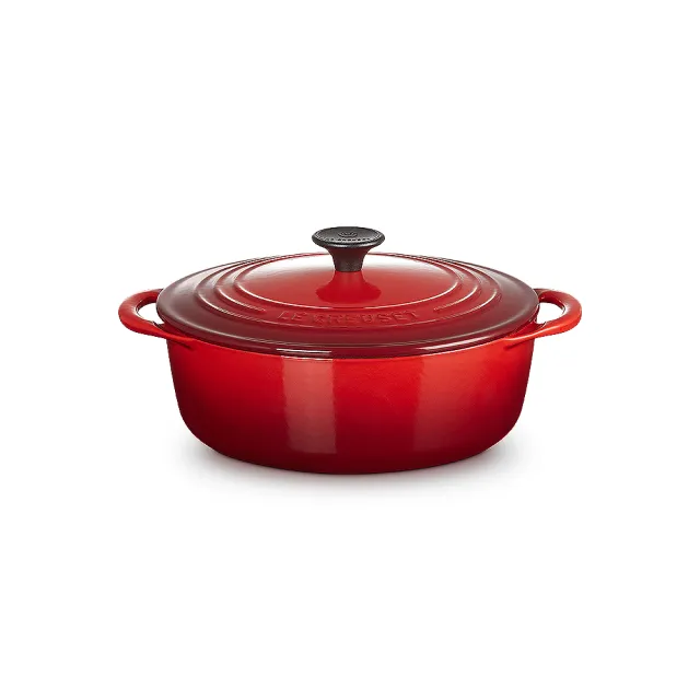 Le Creuset】BIS琺瑯鑄鐵鍋圓鍋22cm(2.6L淺鍋-加勒比海藍) - momo購物