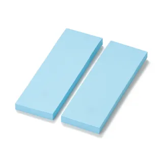 【MUJI 無印良品】便利貼/75×25 藍.100張