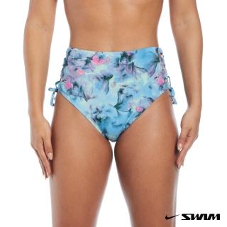 【NIKE 耐吉】SWIM 女泳裝 比基尼泳褲 三角泳褲 PREMIUM 藍綠 NESSE285-990