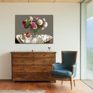 【御畫房】牡丹花開 國家一級畫師手繪油畫60×80cm(VF-154)