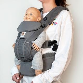 【Ergobaby】Breeze 全階段四式嬰兒背巾/背帶 親子良品(石墨灰)