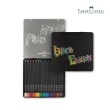 【Faber-Castell】黑旋風極軟性油性色鉛筆24色鐵盒(贈延長器)