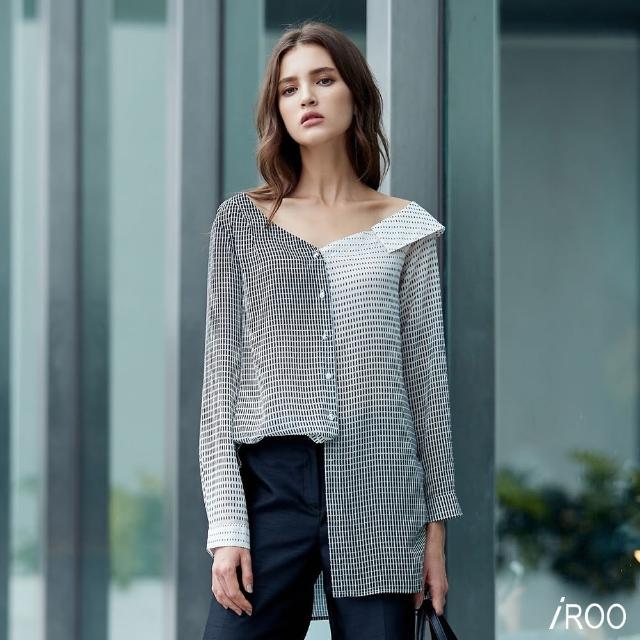【iROO】漸層感經典時尚長袖上衣