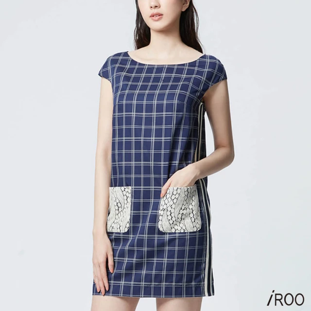 iROO 條紋流行簡約長袖洋裝 推薦