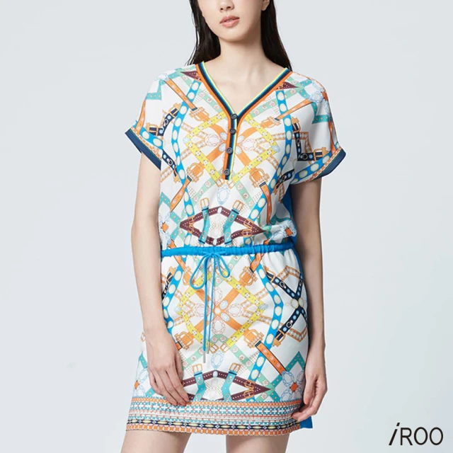 iROO 刷色漸層華麗設計無袖洋裝品牌優惠