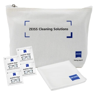 【ZEISS 蔡司】AntiFog Wipes 防霧拭鏡紙 100張 含原廠帆布包 + 拭鏡布