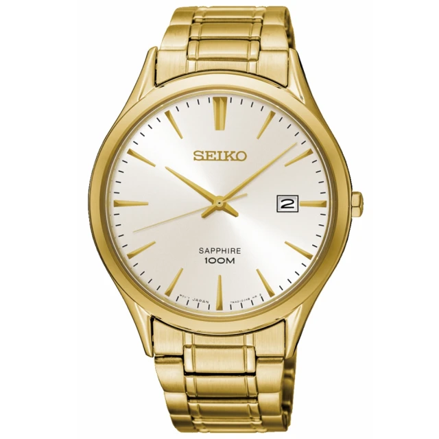 SEIKO 精工 CS系列 金錶 日系簡約腕錶 雙11 特惠(SGEH72P1/7N42-0FW0G)