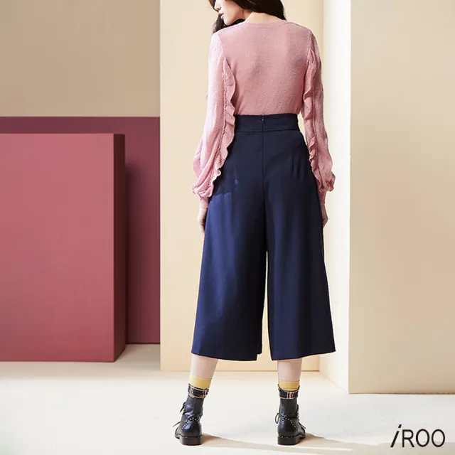 【iROO】羅馬大寬褲