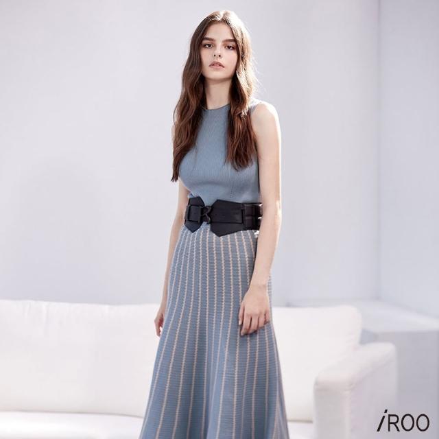 【iROO】針織背心長洋裝