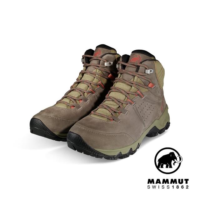 【Mammut 長毛象官方直營】Nova IV Mid GTX Women 防水中筒皮革登山鞋 女款 棕/杏桃白蘭地 #3030-04730