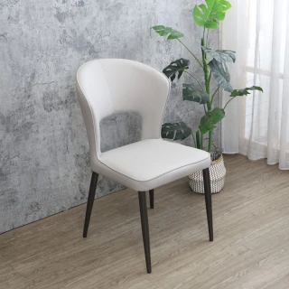 【BODEN】達芬工業風皮革餐椅/單椅(兩色可選)