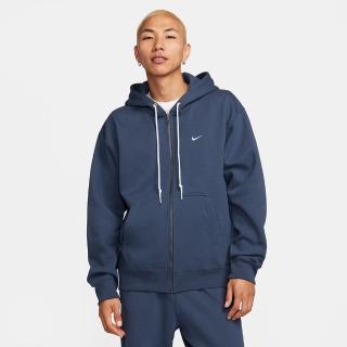 【NIKE 耐吉】上衣 男款 長袖上衣 帽T 運動 AS M NK SOLO SWSH HW FZ HOODIE 藍 DR0404-437