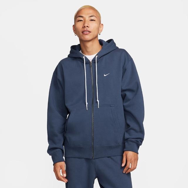 【NIKE 耐吉】上衣 男款 長袖上衣 帽T 運動 AS M NK SOLO SWSH HW FZ HOODIE 藍 DR0404-437