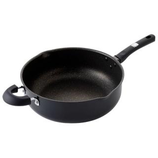 【NITORI 宜得利家居】加深型平底鍋 不沾鍋 28CM KF01(加深型平底鍋 平底鍋 KF01)