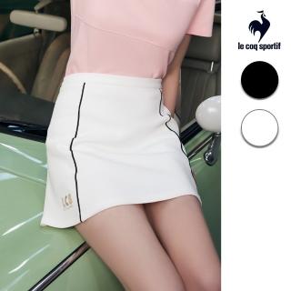 【LE COQ SPORTIF 公雞】官方直營 休閒經典針織休閒短裙 女款-2色-LWT82351