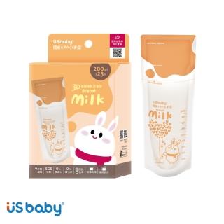 【US BABY 優生】優生x小米兔曲線冷凍袋(200ml/25入)