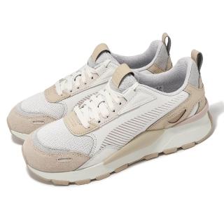 【PUMA】休閒鞋 RS 3.0 Soft Wns 女鞋 米白 厚底 低筒 皮革 拼接 運動鞋(393141-02)