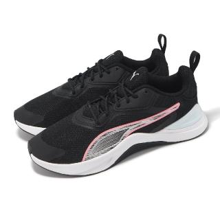 【PUMA】慢跑鞋 Infusion Wns 女鞋 黑 粉 網布 緩衝 透氣 運動鞋(378115-08)