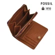 【FOSSIL】Logan 迷你多功能真皮RFID防盜短夾-紫晶色 SL7923519(母親節)