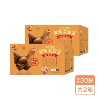 【禾野好食蛋】台灣金盞花飼養葉黃素雞蛋（紅蛋）-30枚x2箱（1800g±5%/箱）(安心蛋 常溫配送 葉黃素雞蛋)
