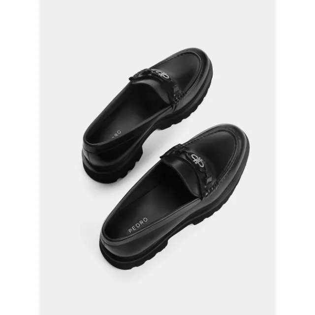 【PEDRO】PEDRO ICON真皮樂福鞋-黑色/深咖啡(小CK高端品牌 名人同款)