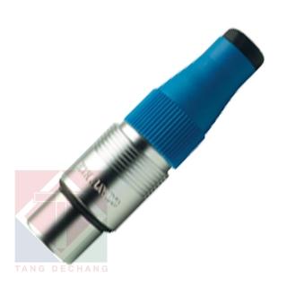 【湯德昌電子】CONTECH CP-5FD 5針燈控用半鋁合金母型平衡插頭(藍色)