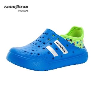 【GOODYEAR 固特異】夏日遨遊-多功能洞洞鞋/童鞋 透氣 輕量 好穿 藍綠色(GAKP48826)