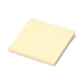 【MUJI 無印良品】便利貼/5mm方眼/75×75 黃.50張