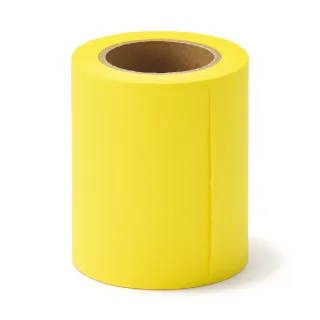 【MUJI 無印良品】便利貼/附裁線紙捲式.黃.約寬50mm×長7m