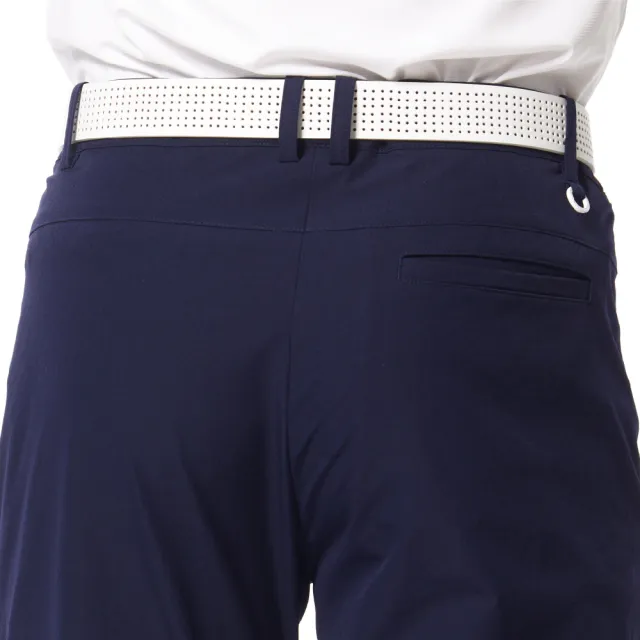 【Lynx Golf】首爾高桿風格!男款彈性舒適腿袋設計 造型拉片拉鍊口袋平口休閒長褲(三色)