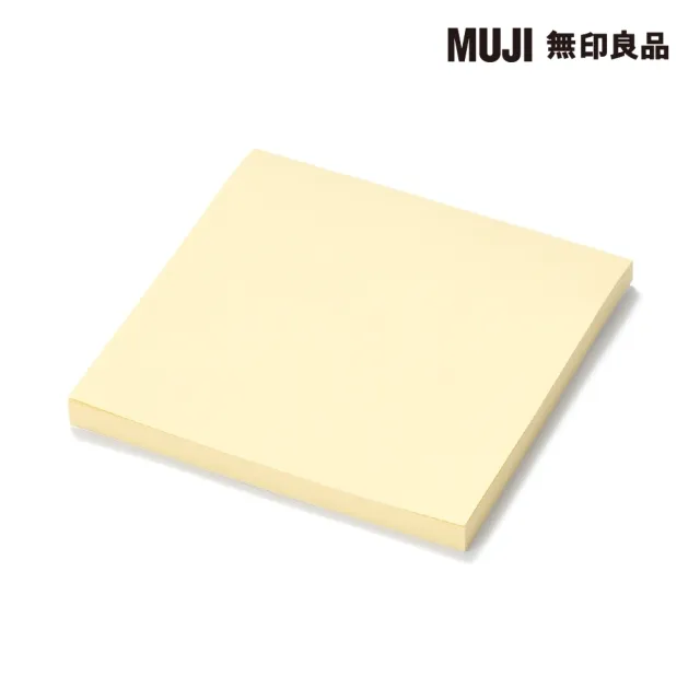 【MUJI 無印良品】便利貼/75×75 黃.50張