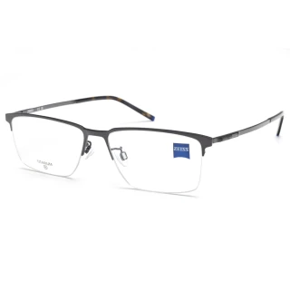 【ZEISS 蔡司】眉型半框光學眼鏡(霧黑#ZS22113LB 071)