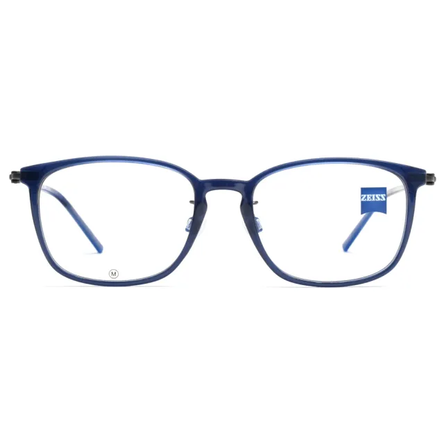 【ZEISS 蔡司】方框光學眼鏡(透深藍 深鐵灰#ZS22706LB 412)