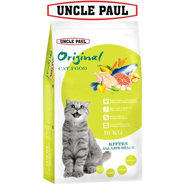 【UNCLE PAUL】2包超值組 保羅叔叔貓食 10kg 幼貓 全齡用(幼貓 母貓 全齡貓 貓飼料 寵物飼料)