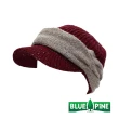 【青松戶外】帽檐毛線帽-酒紅 B61910-18(毛帽/編織帽/保暖帽)