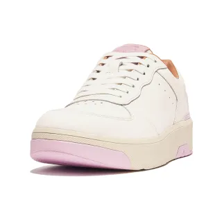 【FitFlop】全新 RALLY EVO 皮革休閒鞋-女(都會白/紫丁香色)