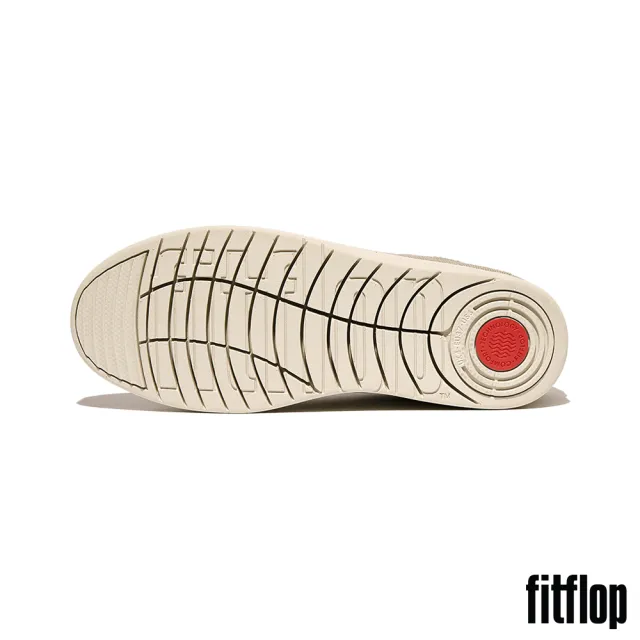 【FitFlop】RALLY 金屬亮粉帆布休閒鞋-女(鉑金色)