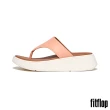 【FitFlop】F-MODE 皮革厚底夾腳涼鞋-女(裸色)