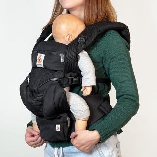 【Ergobaby】Omni 360透氣款嬰兒揹巾/揹帶 親子良品(黑瑪瑙)