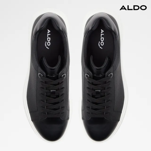 【ALDO】MAGNUS-極簡時尚綁帶休閒鞋-男鞋(黑色)