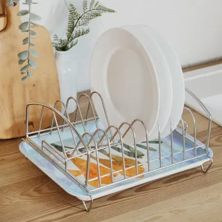 【完美主義】不鏽鋼M型碗盤瀝水架(瀝水架/收納架/碗盤架)