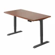 【FUNTE】三節式電動升降桌 120x60cm 四方桌板 八色可選(辦公桌 電腦桌)